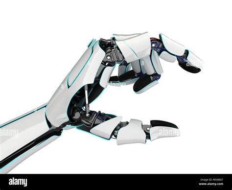 Main Robotisée Rendu 3d Sur Un Fond Blanc Photo Stock Alamy
