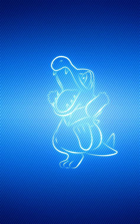 Download Wallpaper 800x1280 Pokemon Background Blue Totodile Samsung