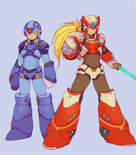 X And Zero Mega Man Art Mega Man Character Design