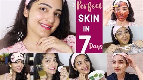 Diy Glowing Skin In 7 Days Natural Skin Care Routine At Home Youtube