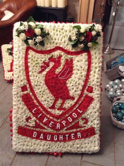Funeral Flowers Liverpool Football Badge Funeral Flower Tributes