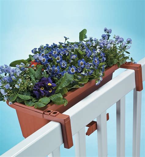 Black railing planter to match every plant. Fence & Railing Planters - Lee Valley Tools