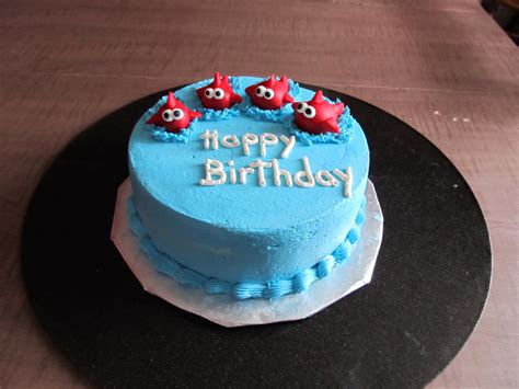 Clown fish cake finding nemo cake cakeworkscentral com. Cake Designs by Steph: Happy Birthday fish Cake!