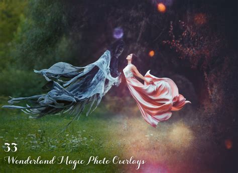 33 Wonderland Magic Photo Overlays Unique Photoshop Add Ons