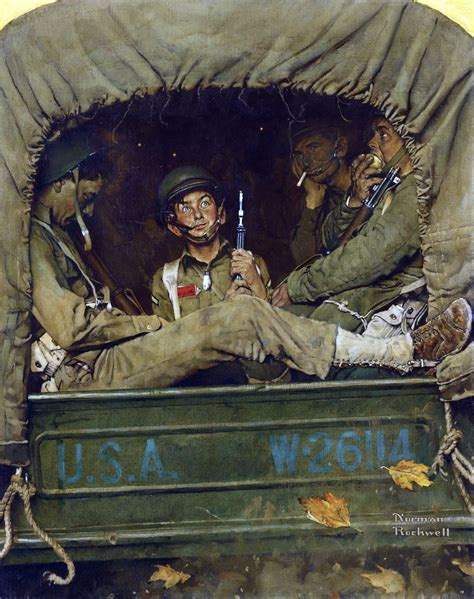Us Troops Wwii Norman Rockwell Ilustrações Arte De Norman Rockwell