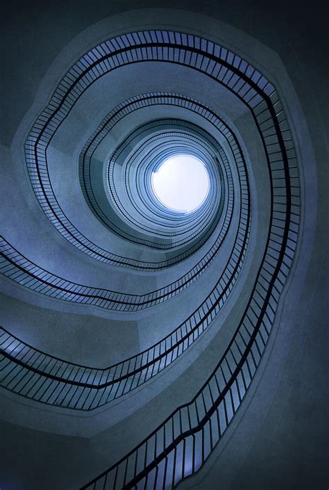 Blue Spiral Staircaise Photograph By Jaroslaw Blaminsky Fine Art America