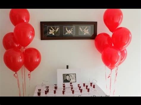 Wedding Anniversary Decoration Ideas At Home - YouTube
