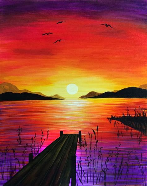 Sunset Drawing Soft Pastel Drawing Of Winter Sunset For Beginner