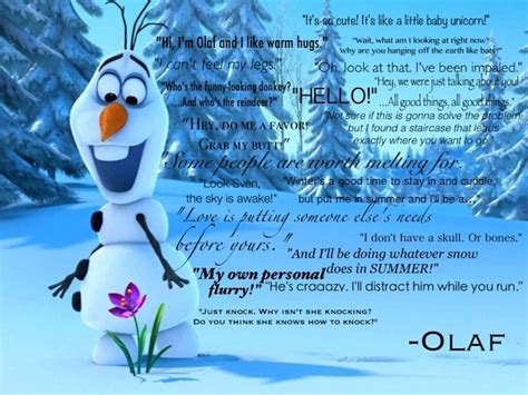Pin By Katelynn Fate On You Said It Olaf Quotes Frozen Tumblr Olaf