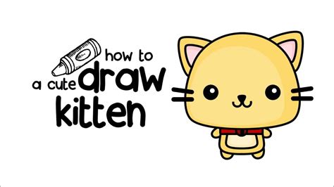 how to draw a cute kitten youtube