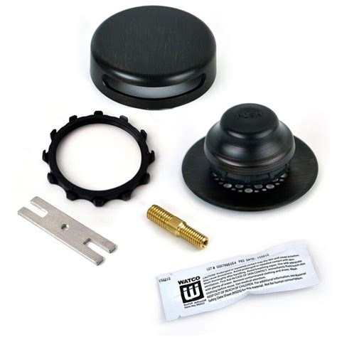 If water is pooling at your feet every time you take a shower, you likely have a clogged drain. WATCO Oil-Rubbed Bronze Plastic Trim Kit at Lowes.com