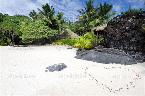 Landscape Of Arutanga Island In Aitutaki Lagoon Cook Islands — Stock