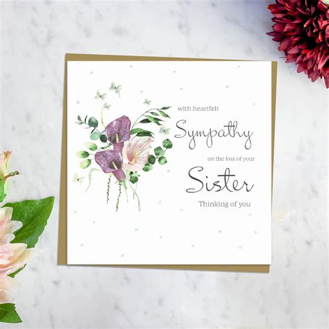 Sympathy On The Loss Of Your Sister Greeting Card