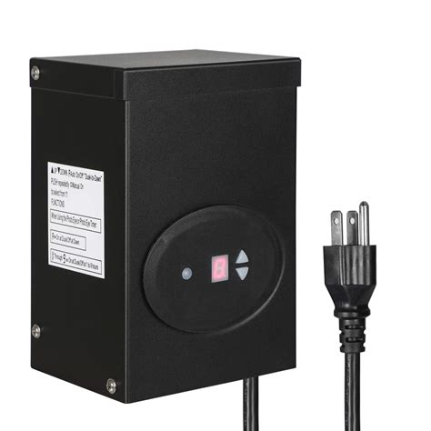 Dewenwils 120w Outdoor Low Voltage Transformer With Timer And Photocell