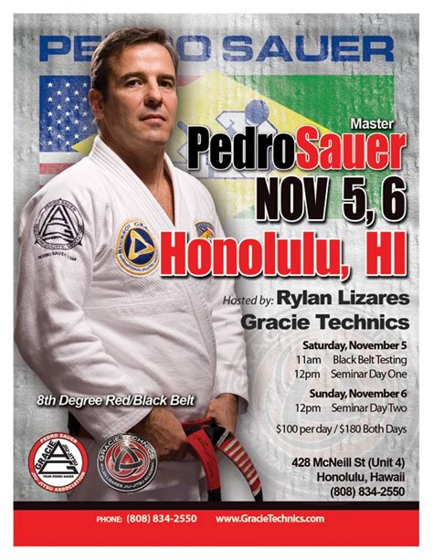 Pedro Sauer Honolulu Seminar 2016 Technics Jiu Jitsu Academy