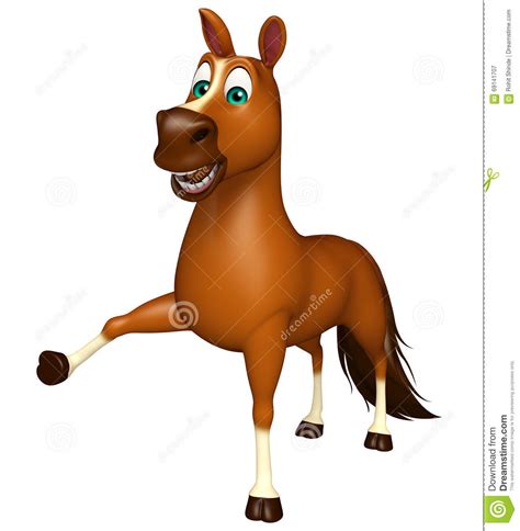 Cute Horse Cartoon Character Stock Illustration Illustration Of Transportation Toon 69141707