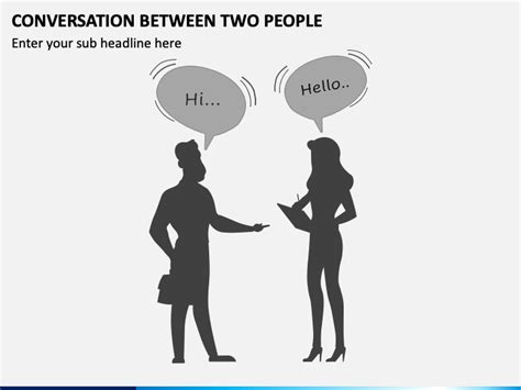 Conversation Between Two People Powerpoint Template Ppt Slides