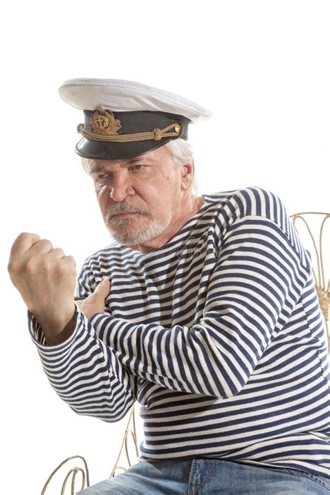 Old Sailor Man Stock Image Image Of Background Serious 60007979