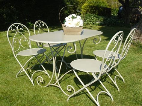 French Style Garden Furniture Set Bliss And Bloom