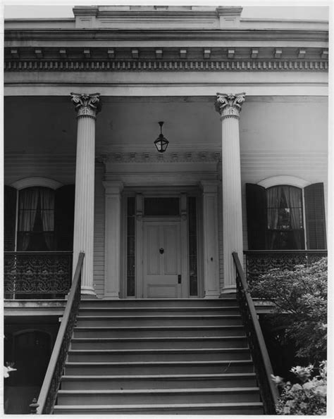 Facade Of A Raised Greek Revival Centerhall House The Front Stairs