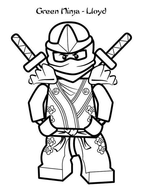 We have collected 40+ ninjago coloring page pdf images of various designs for you to color. Ninjago Green Ninja Lloyd Lego Coloring Page : Coloring Sky