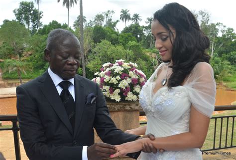 Edo Governor Adams Oshiomhole Marries Cape Verdean Model Iara Fortes
