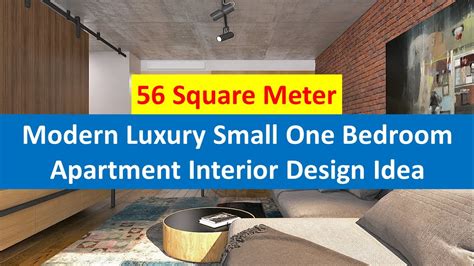 Modern Luxury Small One Bedroom Apartment Interior Design