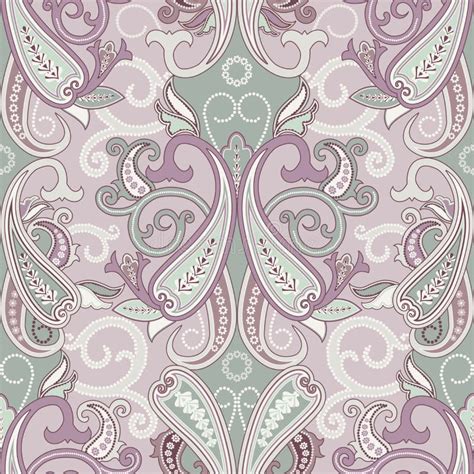 Paisley Seamless Patternwith Oriental Motif Stock Vector