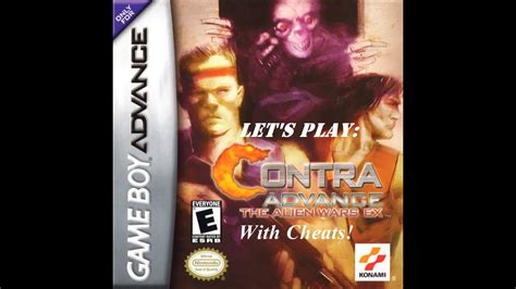 Lets Play Contra Advance The Alien Wars Ex With Cheats Youtube