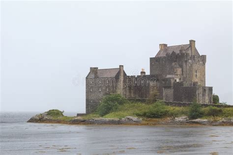 Eilean Donan Castle In Fog Stock Photo Image Of Building 44540790