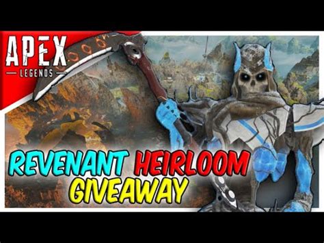 MASSIVE Revenant Heirloom Giveaway Announcement News Apex Legends Season YouTube