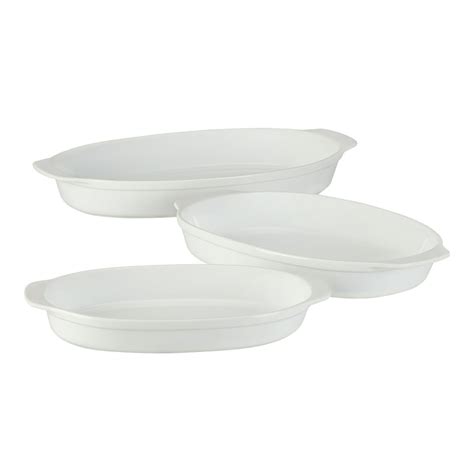 Better Homes And Gardens Classic Rim Oval Casserole Baking Dish Set Of 3