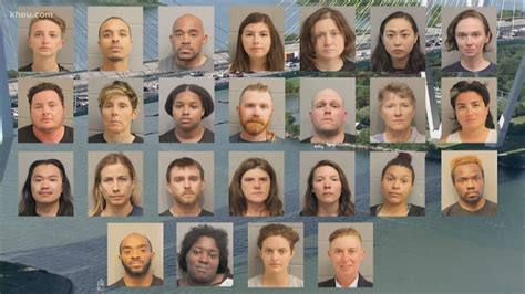 Mugshots Houston Bridge Protesters Face Federal Charges
