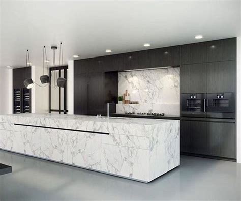 50 Stunning Modern Kitchen Design Ideas Homyhomee Luxury Kitchens