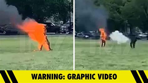 Man Sets Himself On Fire Near White House Extinguished And Arrested