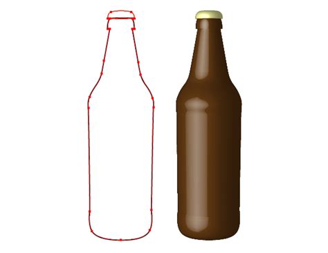 Yellow beer bottle hand drawn beer cartoon illustration. Illustrator Tutorial: Create a Vector Bottle - Illustrator ...