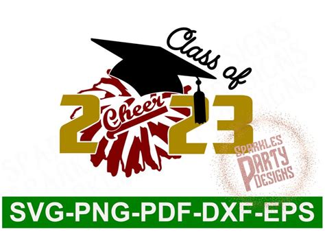 Cheer Senior Night Svg Class Of 2023 Svg 2023 Cheer Senior Etsy