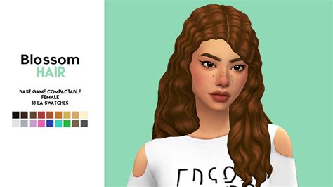 Blossom Hair By Vikai It Feels Like Every Cc I — Imvikai