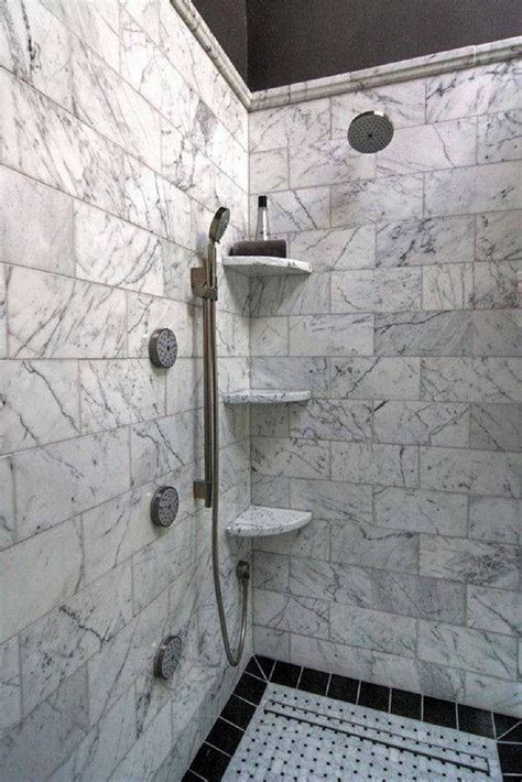 Combine with mosaics and field tiles to create impressive installations. Bathroom Corner Shelf Completes Your Small Bathroom - MidCityEast