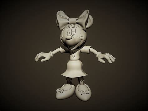 3d Model Minnie Mouse Turbosquid 1303569