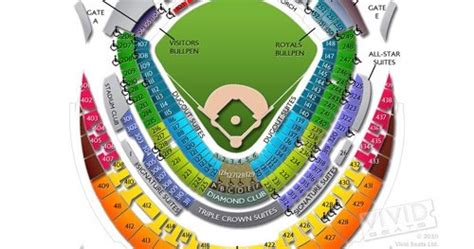 Awesome Kauffman Stadium Seating Chart With Rows Seating Chart