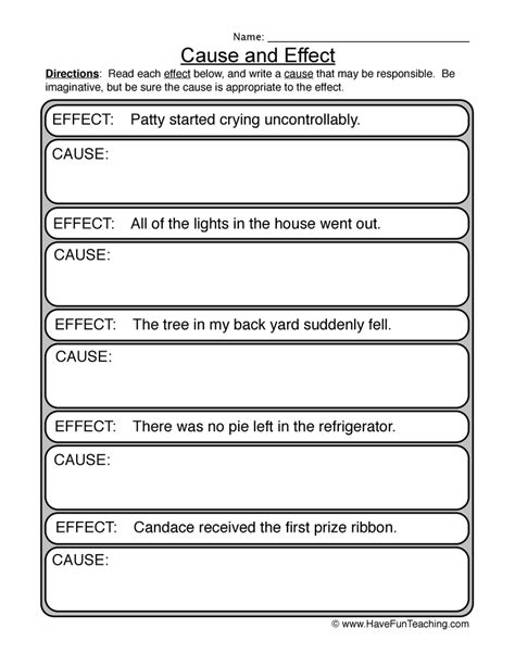 Free Printable Cause And Effect Task Cards
