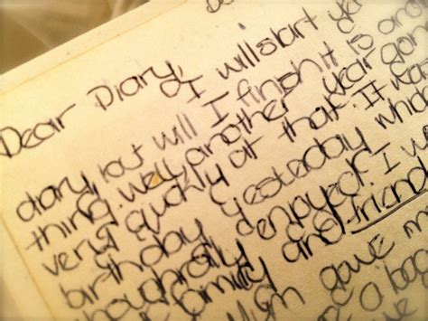 Dear Diary…