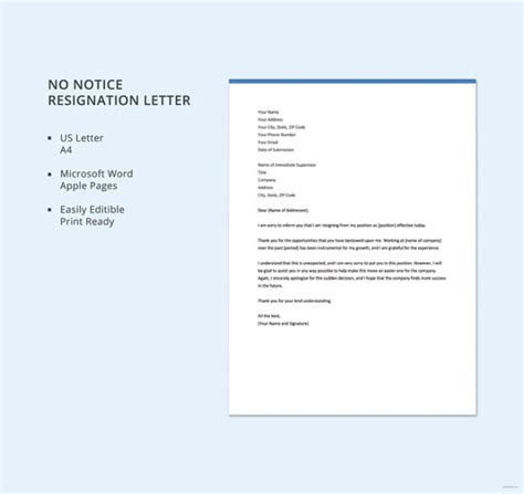 36 Simple Resign Letter Templates Word Pdf Excel Format Download
