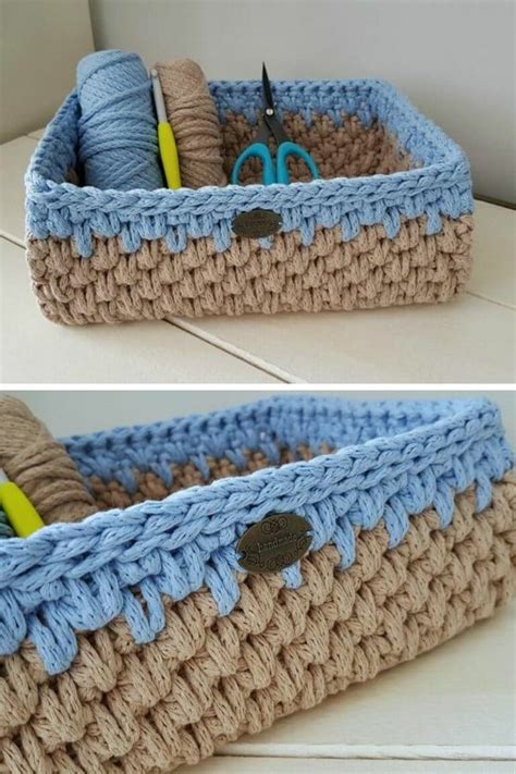 30 Brilliant Easy Crochet Basket Patterns For Home Storage Crochet Life
