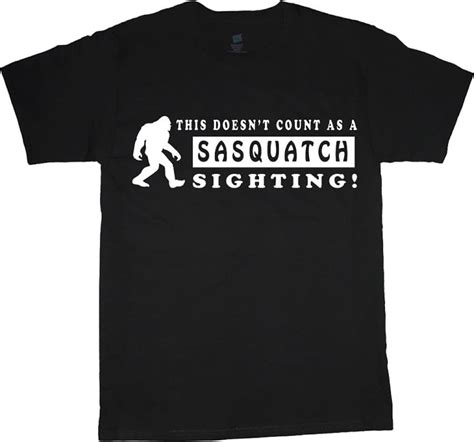 sasquatch yeti funny t shirt men s big and tall graphic tee