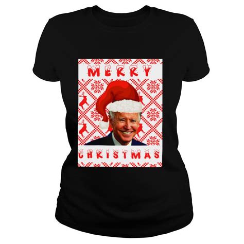 Joe Biden Merry Christmas Wear Santa Hat Shirt President 2020 Shirts