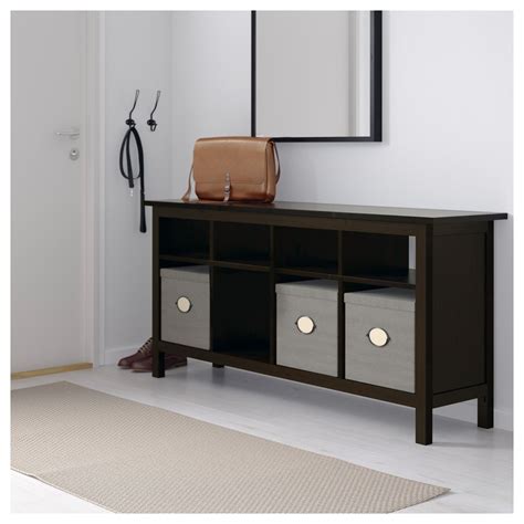 HEMNES Console table - black-brown 61 3/4x15 3/4 " | Ikea ... This week i decided to create this entryway console table so that i can have a console and mirror set wall mirror frame.