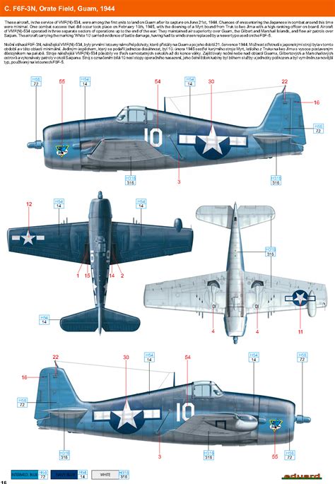 Asisbiz Grumman F6f 3n Hellcat Vmfn 534 White 10 Orate Guam 1944 0a