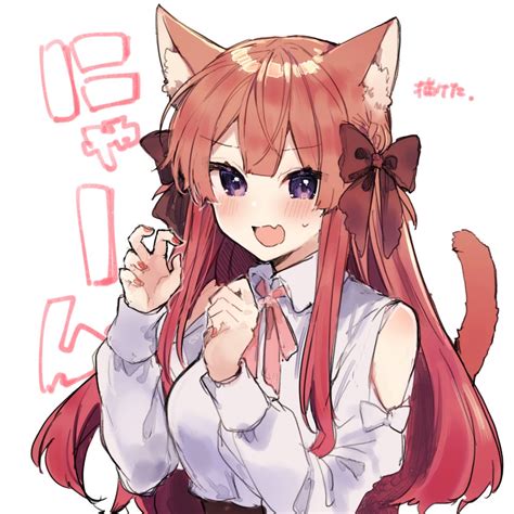 red catgirl [original] r kemonomimi